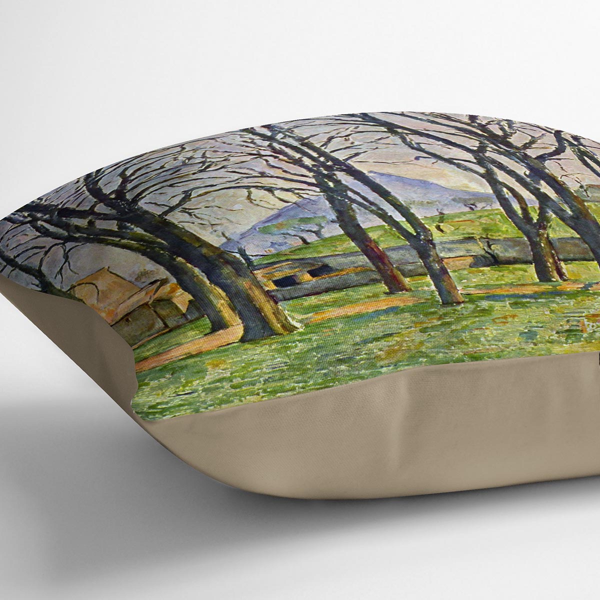 Chestnut Trees in Jas de Bouffan by Cezanne Cushion - Canvas Art Rocks - 2