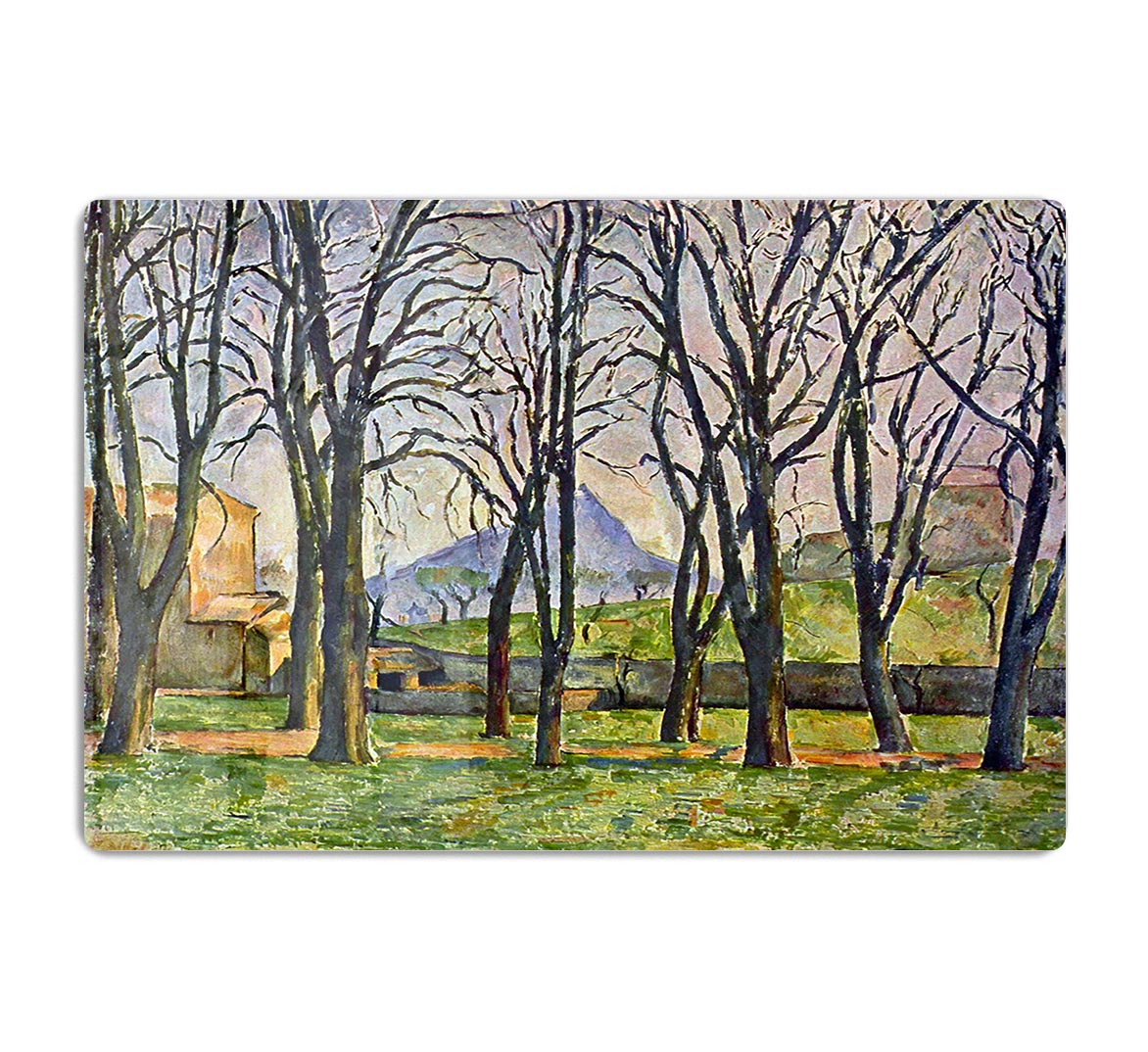 Chestnut Trees in Jas de Bouffan by Cezanne Acrylic Block - Canvas Art Rocks - 1
