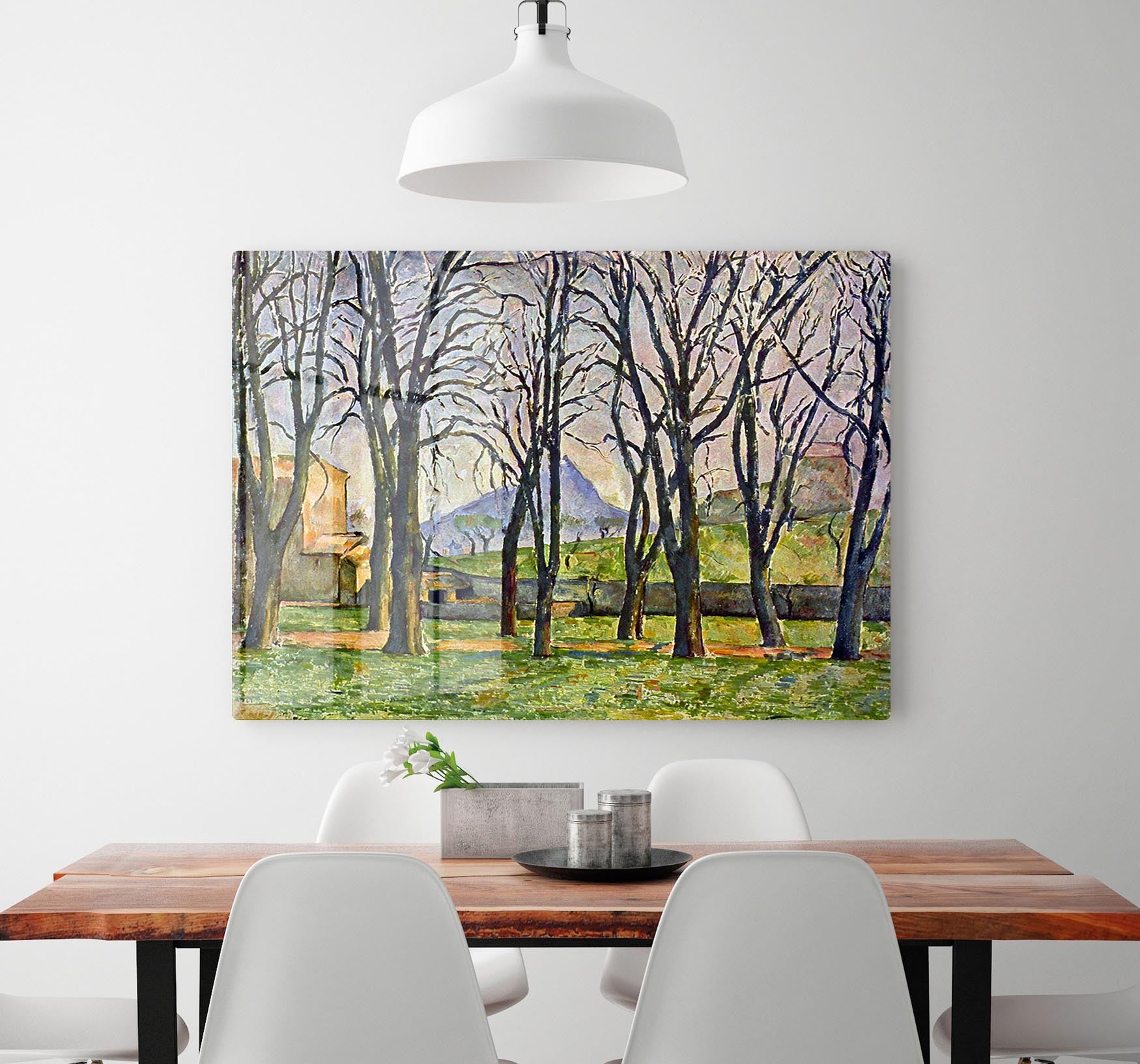 Chestnut Trees in Jas de Bouffan by Cezanne Acrylic Block - Canvas Art Rocks - 2