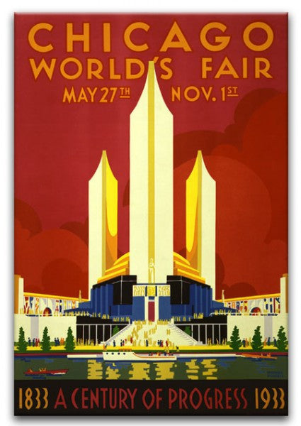 Chicago Worlds Fair 1933 Print - Canvas Art Rocks - 1