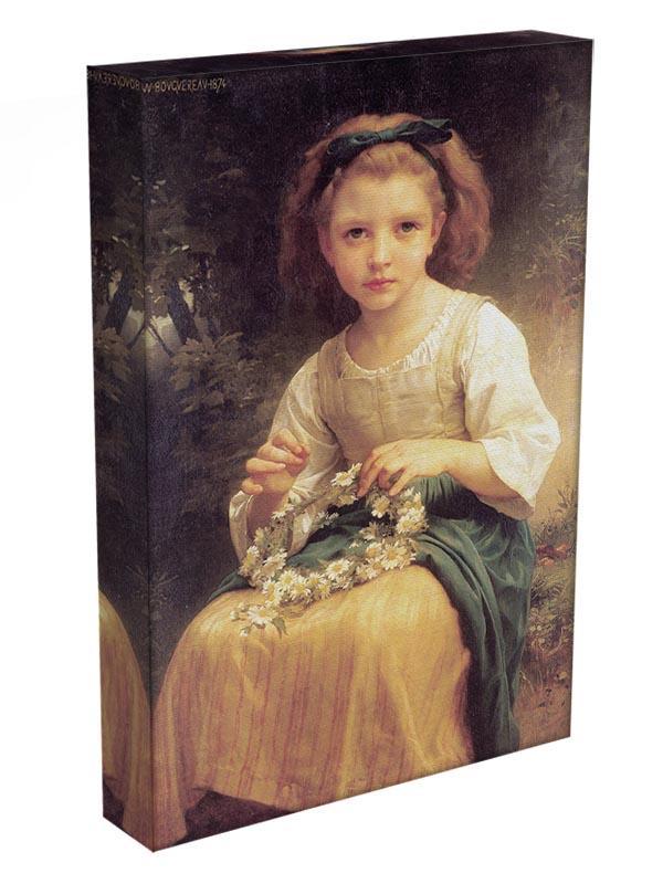 Child Braiding A Crown By Bouguereau Canvas Print or Poster - Canvas Art Rocks - 3