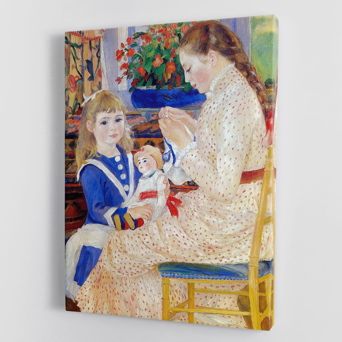 Children in the afternoon in Wargemont Detail by Renoir Canvas Print or Poster