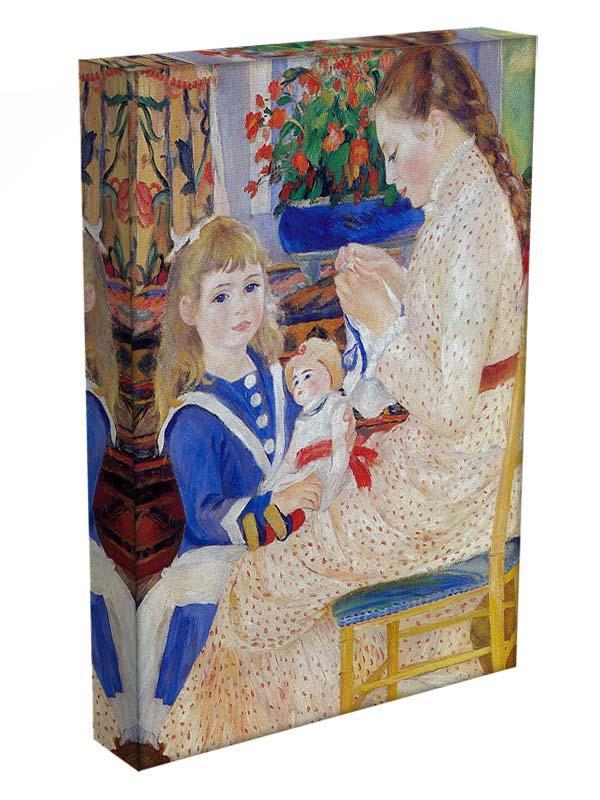 Children in the afternoon in Wargemont Detail by Renoir Canvas Print or Poster - Canvas Art Rocks - 3