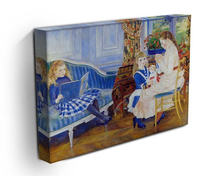 Children in the afternoon in Wargemont by Renoir Canvas Print or Poster - Canvas Art Rocks - 3