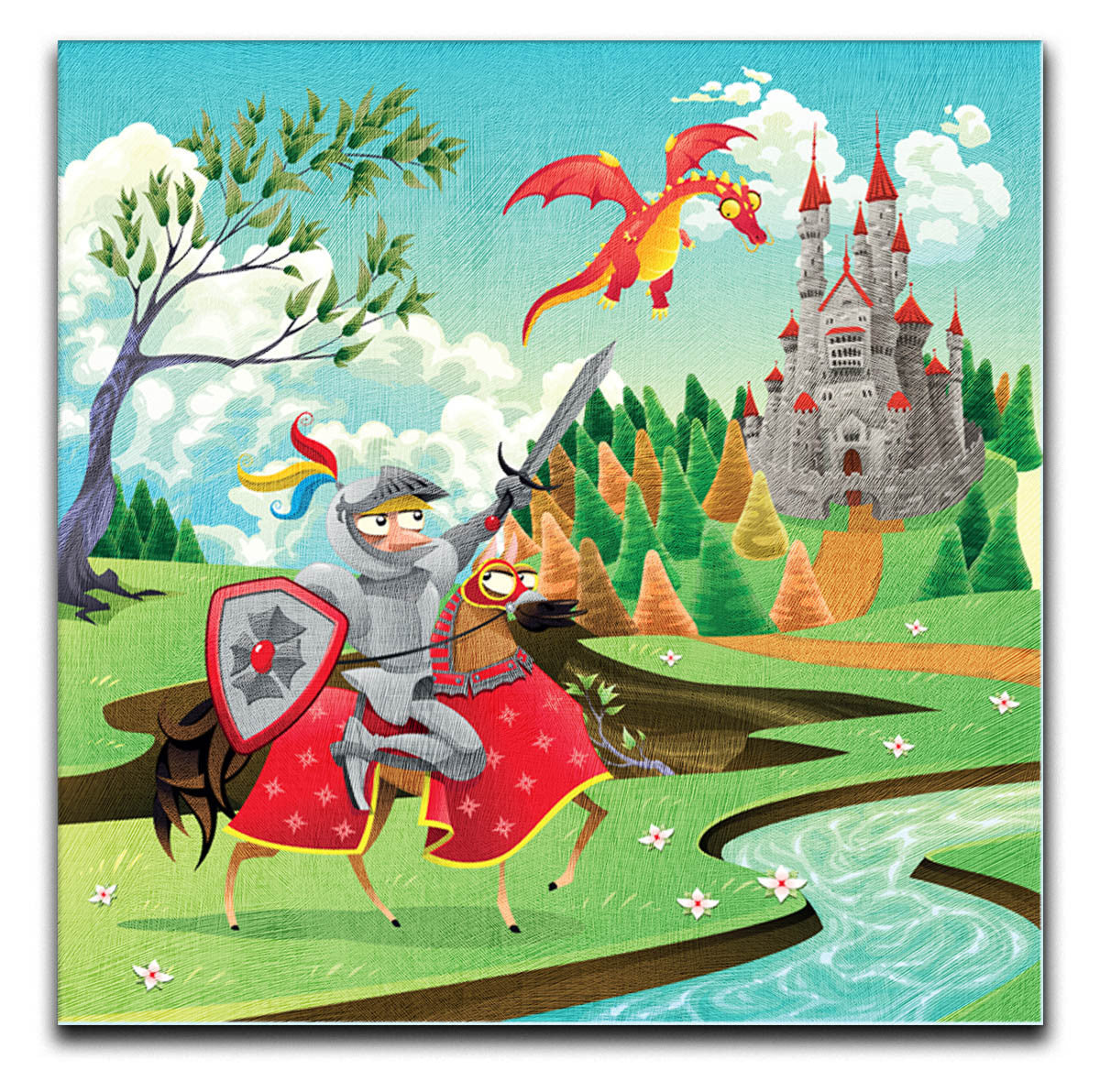 Children's Knight Canvas Print - Canvas Art Rocks