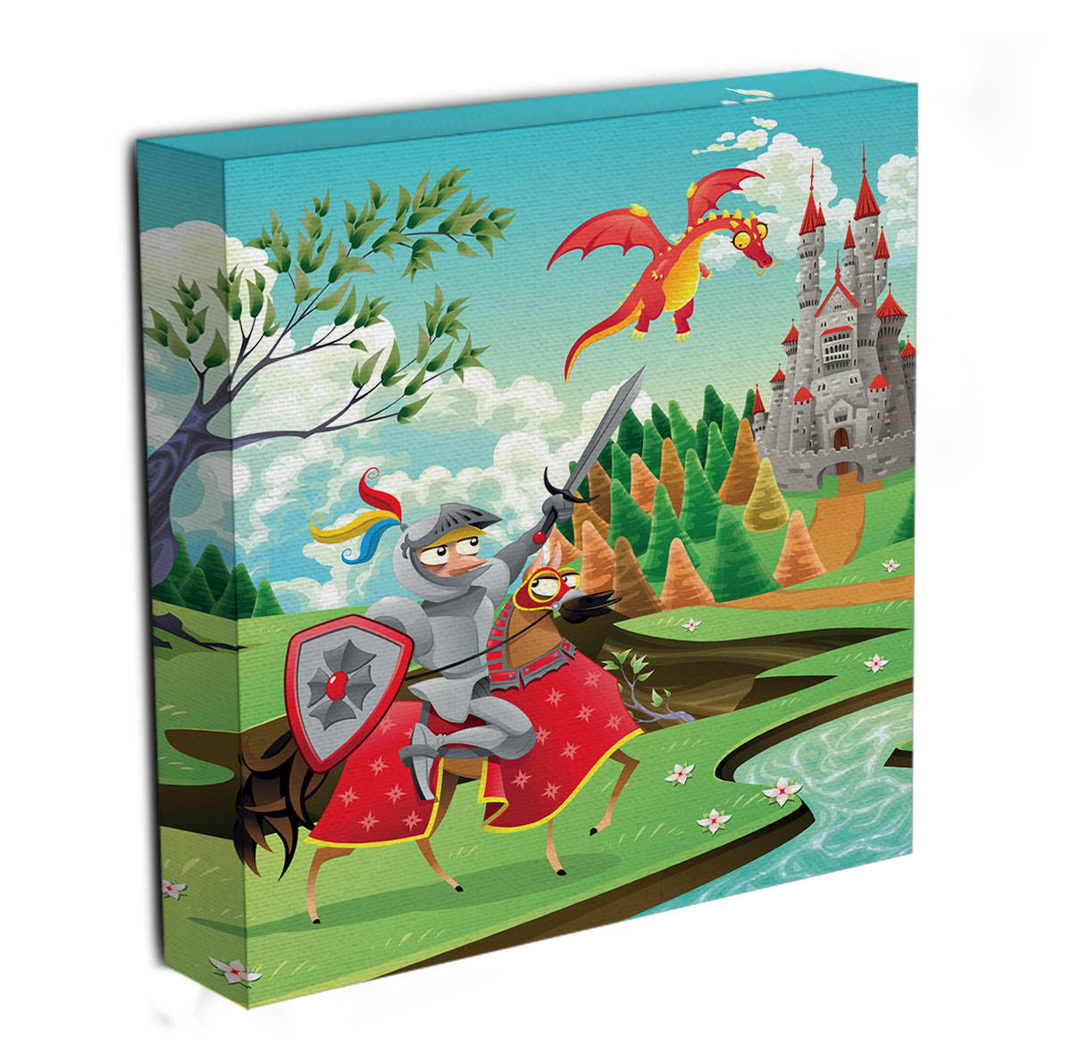 Children's Knight Canvas Print - Canvas Art Rocks