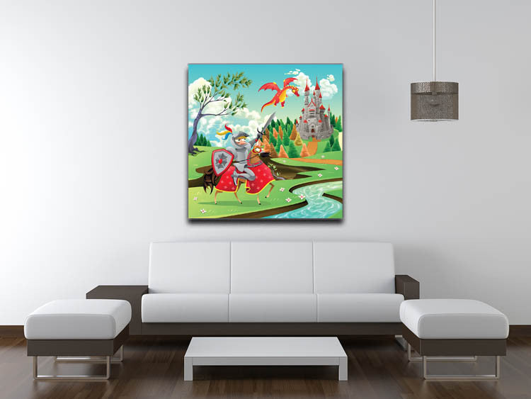 Children's Knight Canvas Print - Canvas Art Rocks