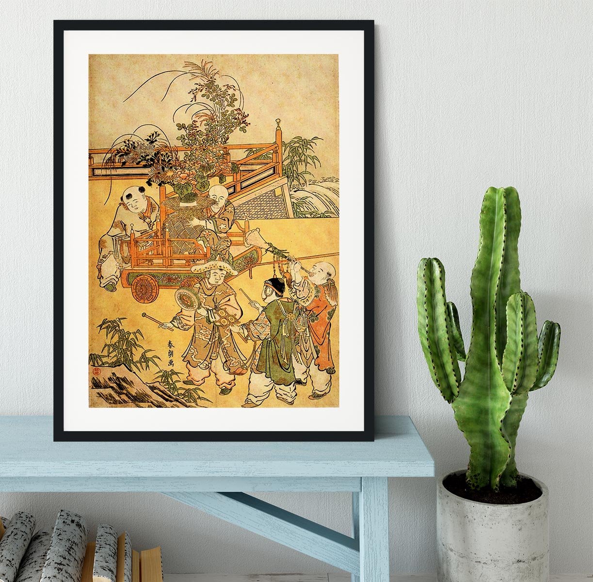 Chinese children by Hokusai Framed Print - Canvas Art Rocks - 1