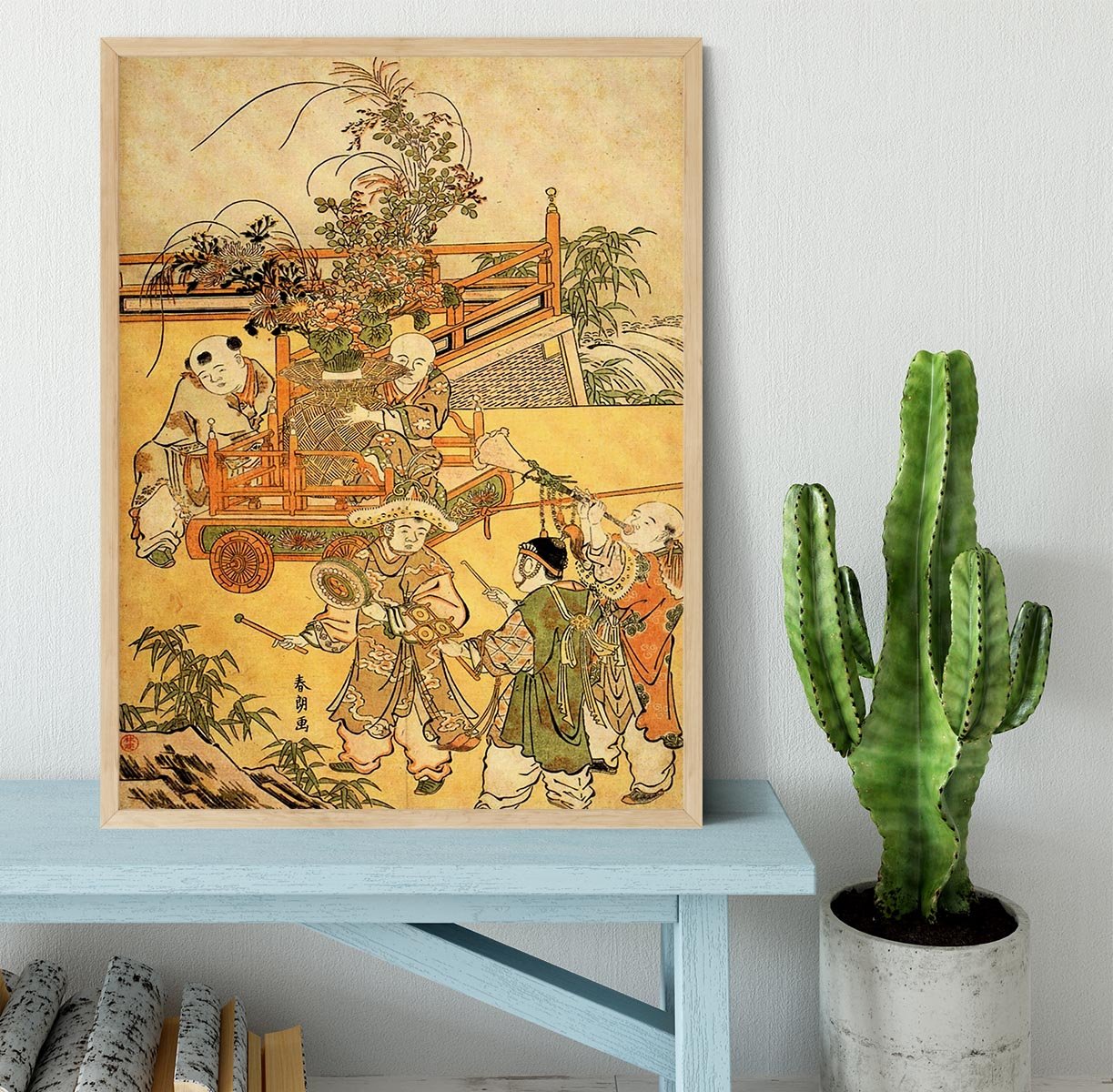 Chinese children by Hokusai Framed Print - Canvas Art Rocks - 4