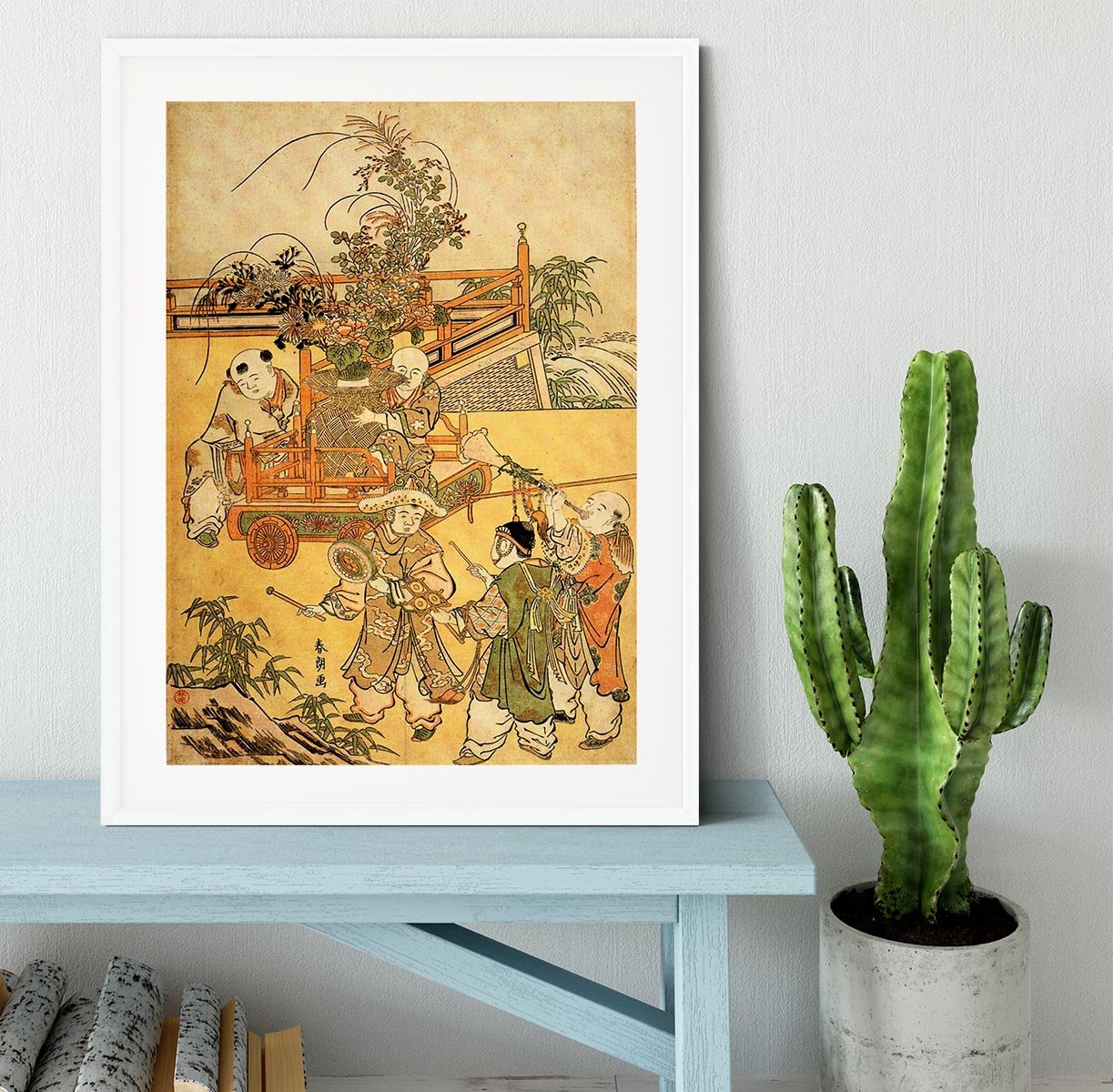 Chinese children by Hokusai Framed Print - Canvas Art Rocks - 5