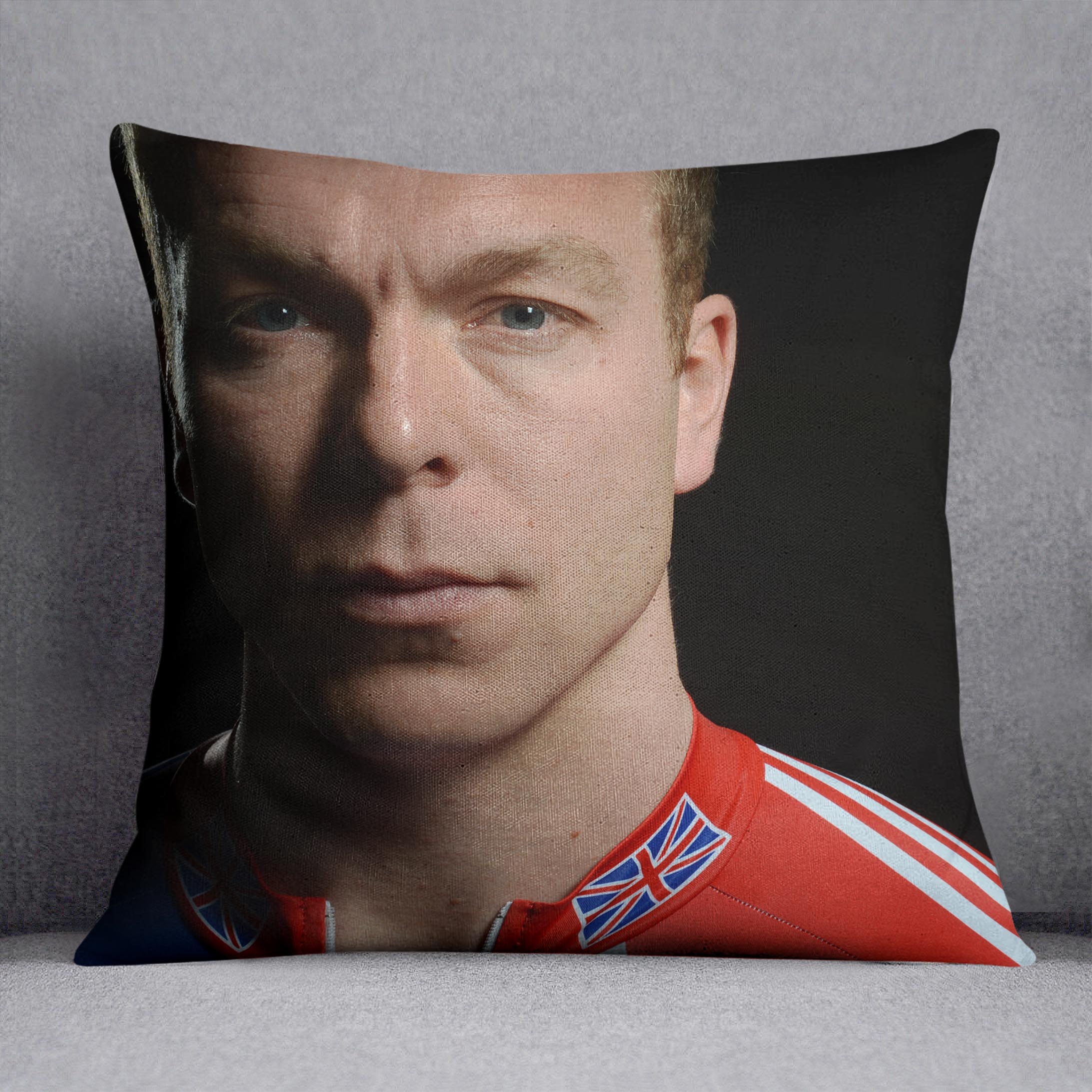 Chris Hoy 2012 Cushion - Canvas Art Rocks - 1