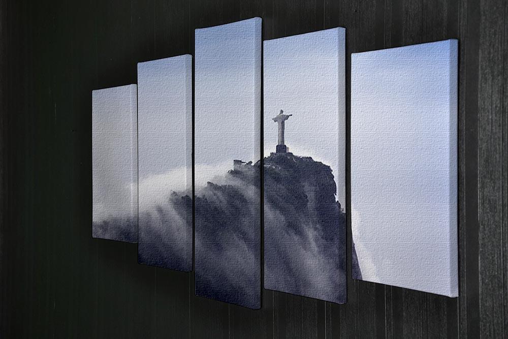 Christ the Redeemer in clouds 5 Split Panel Canvas  - Canvas Art Rocks - 2