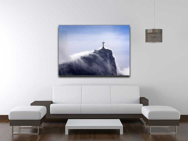 Christ the Redeemer in clouds Canvas Print or Poster - Canvas Art Rocks - 4