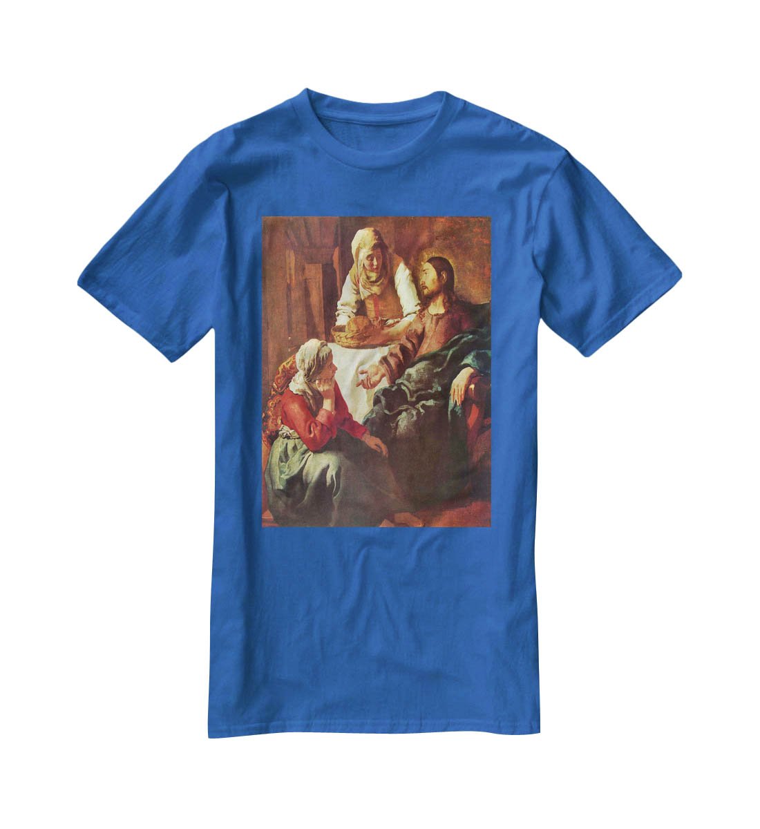 Christ with Mary and Martha by Vermeer T-Shirt - Canvas Art Rocks - 2