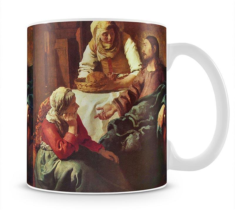 Christ with Mary and Martha by Vermeer Mug - Canvas Art Rocks - 1