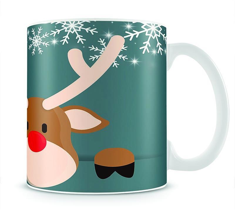 Christmas Reindeer Mug - Canvas Art Rocks - 1