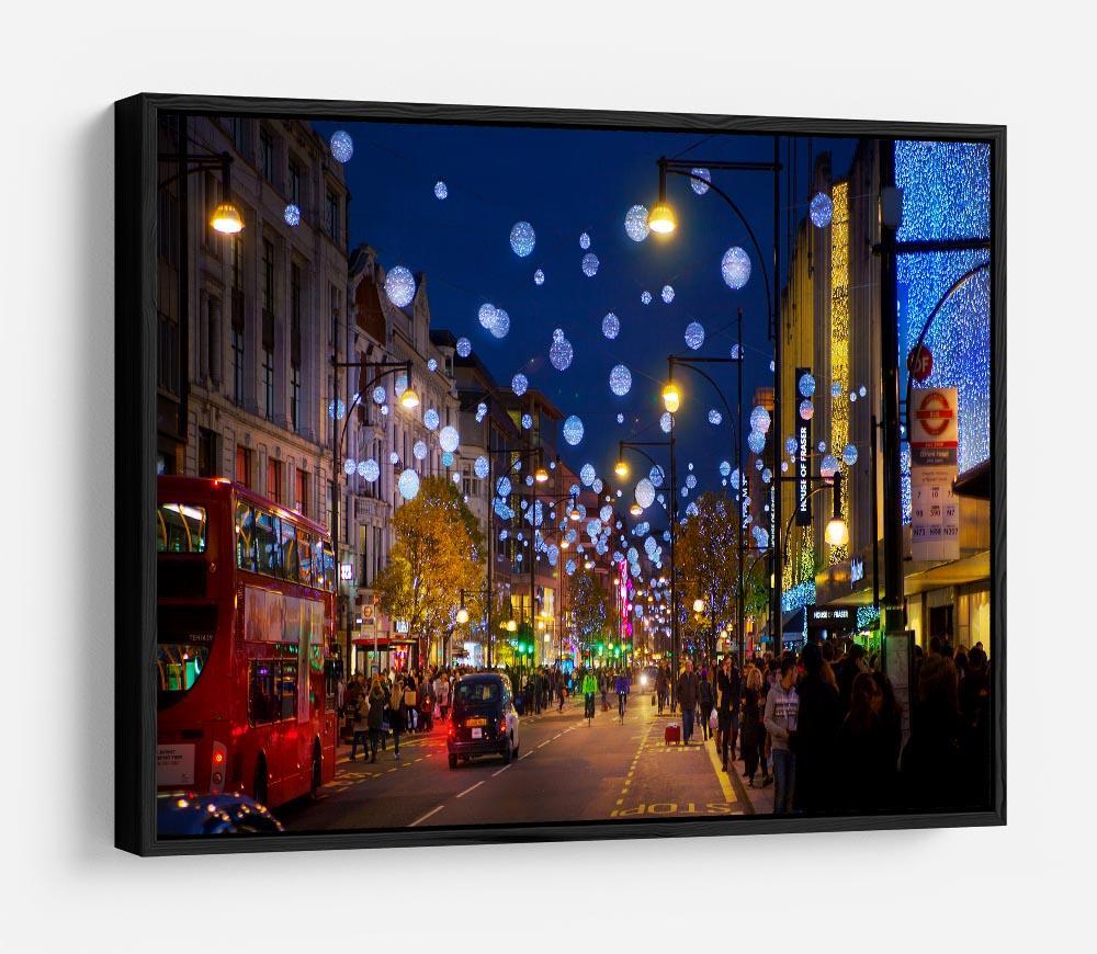 Christmas lights on Oxford street HD Metal Print