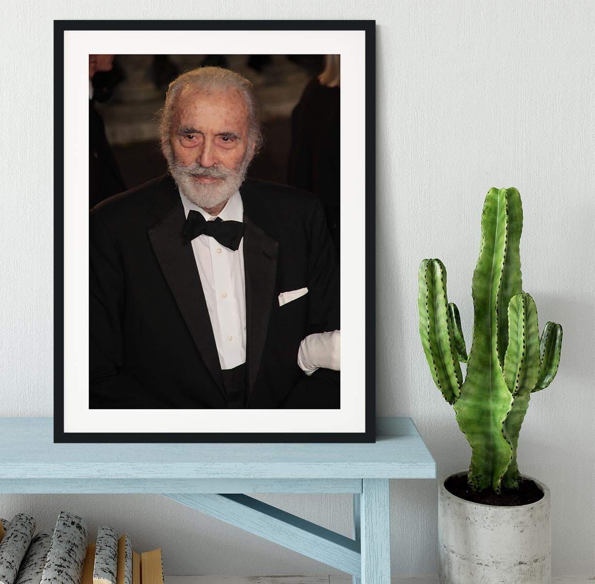 Christopher Lee Framed Print - Canvas Art Rocks - 1