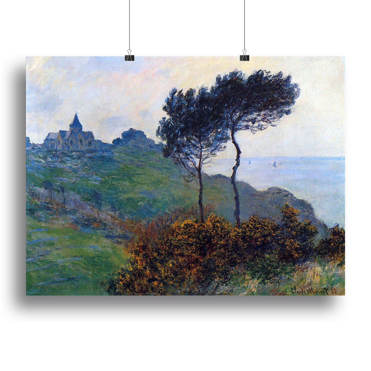 Church at Varengeville by Monet Canvas Print or Poster