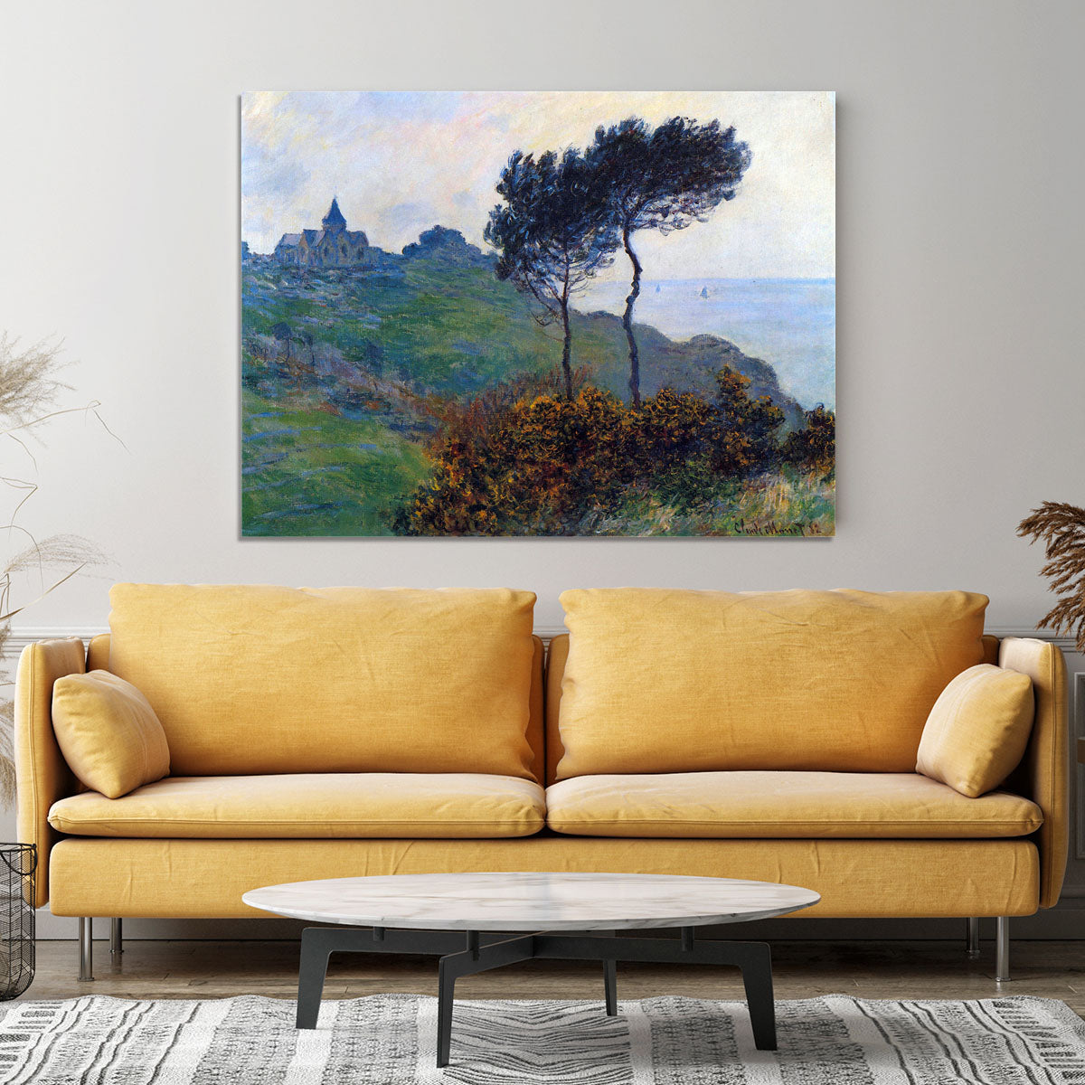 Church at Varengeville by Monet Canvas Print or Poster - Canvas Art Rocks - 4