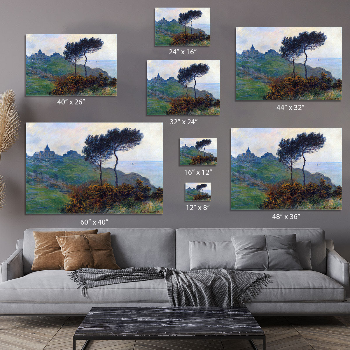 Church at Varengeville by Monet Canvas Print or Poster - Canvas Art Rocks - 7