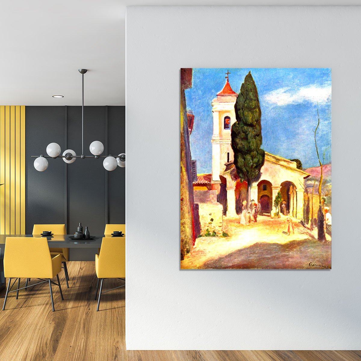 Church in Cagnes by Renoir Canvas Print or Poster
