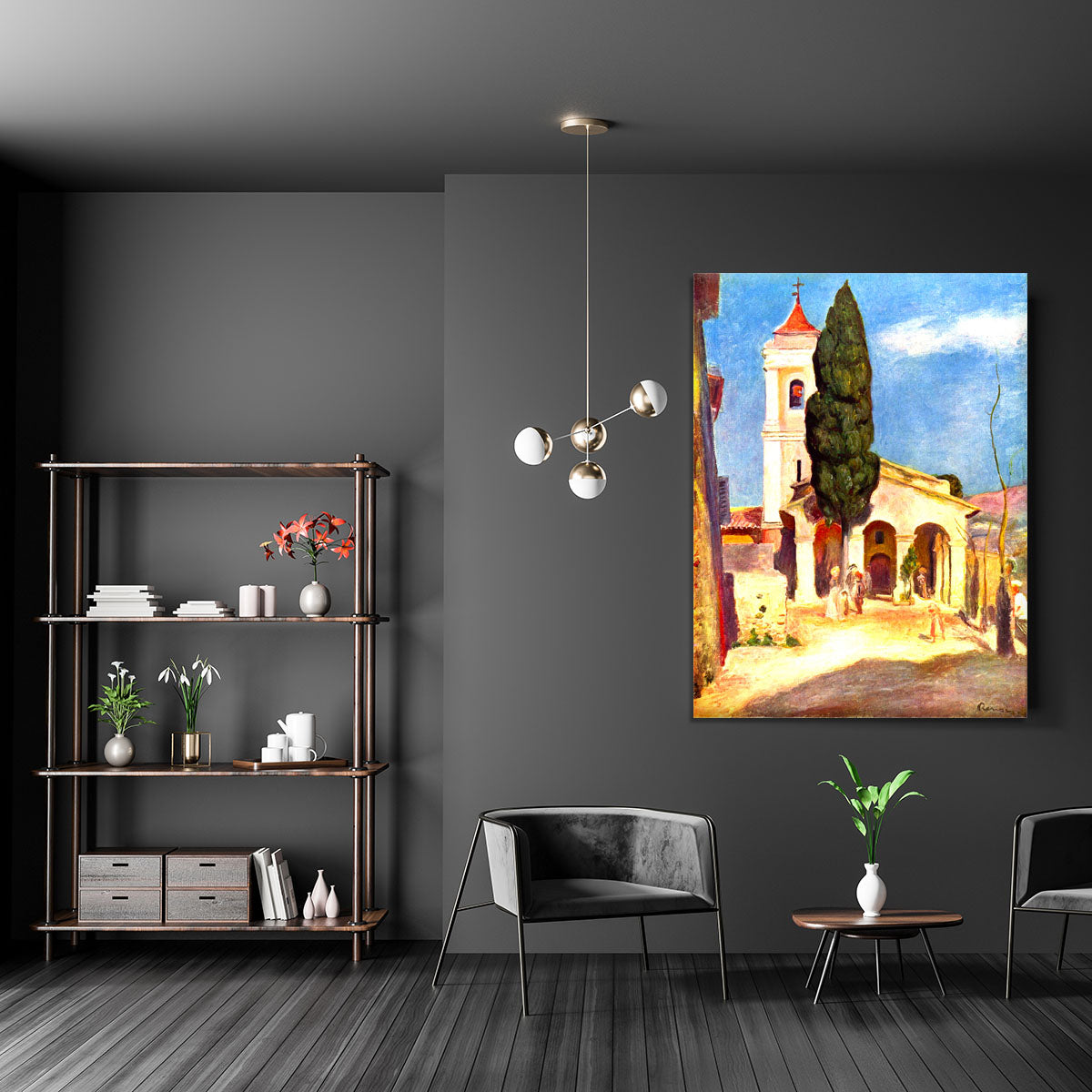 Church in Cagnes by Renoir Canvas Print or Poster - Canvas Art Rocks - 5
