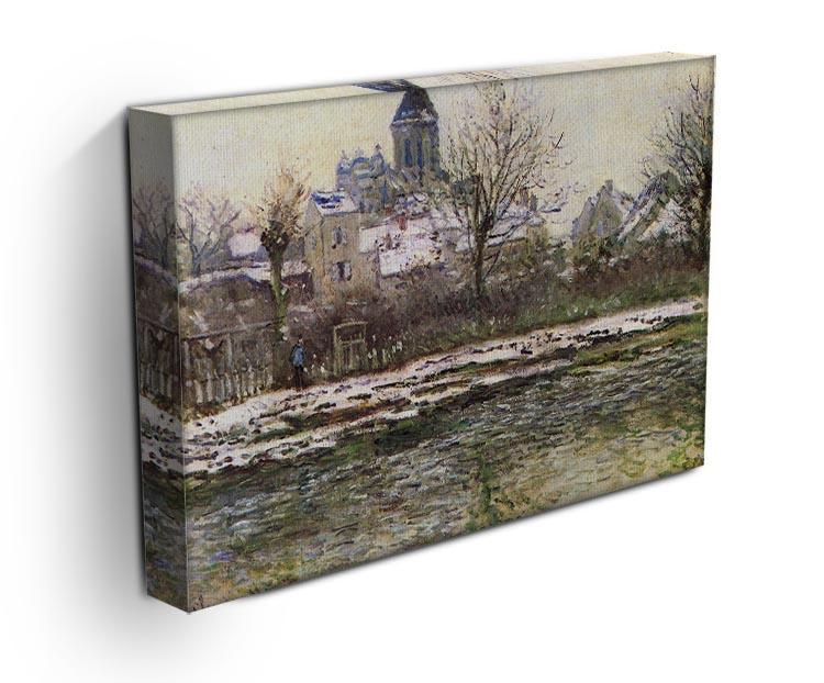 Church of Vetheuil in the snow by Monet Canvas Print & Poster - Canvas Art Rocks - 3