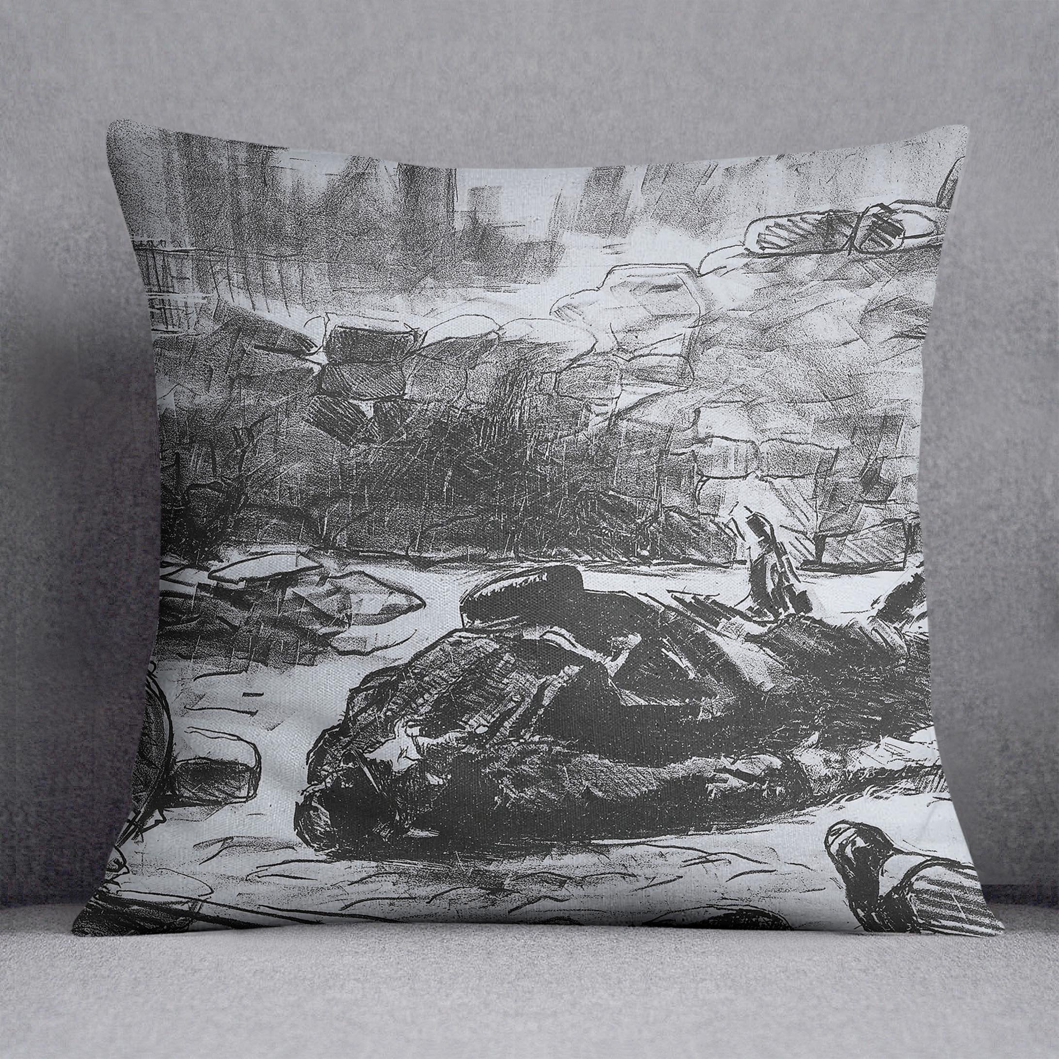 Civil war by Manet Throw Pillow