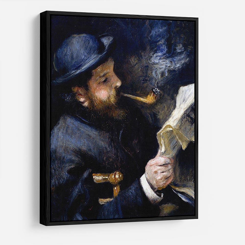 Claude Monet Reading A Newspaper by Renoir HD Metal Print