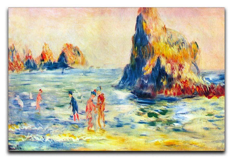 Cliffs at Guernsey by Renoir Canvas Print or Poster  - Canvas Art Rocks - 1