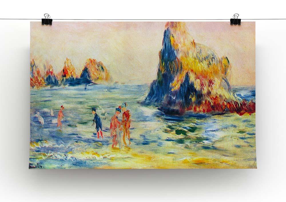 Cliffs at Guernsey by Renoir Canvas Print or Poster - Canvas Art Rocks - 2
