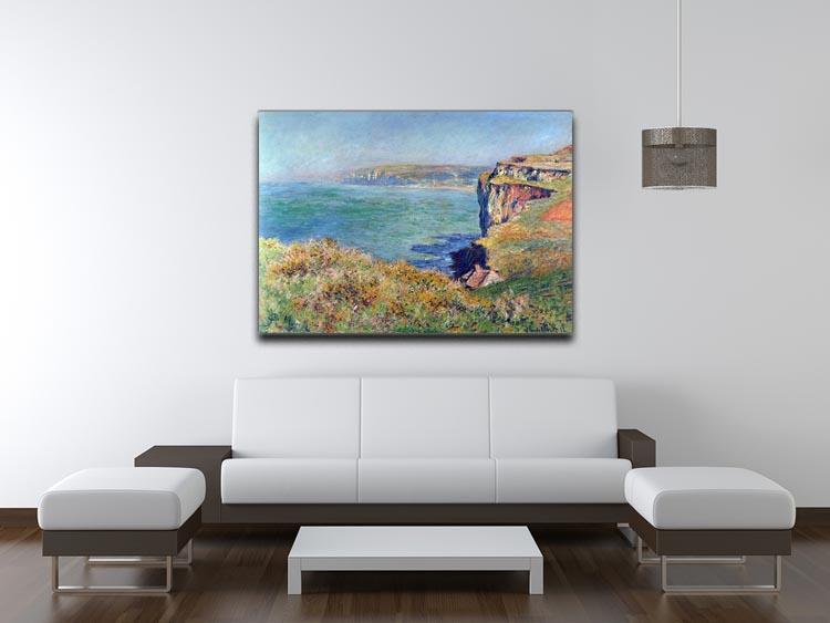 Cliffs at Varengeville by Monet Canvas Print & Poster - Canvas Art Rocks - 4