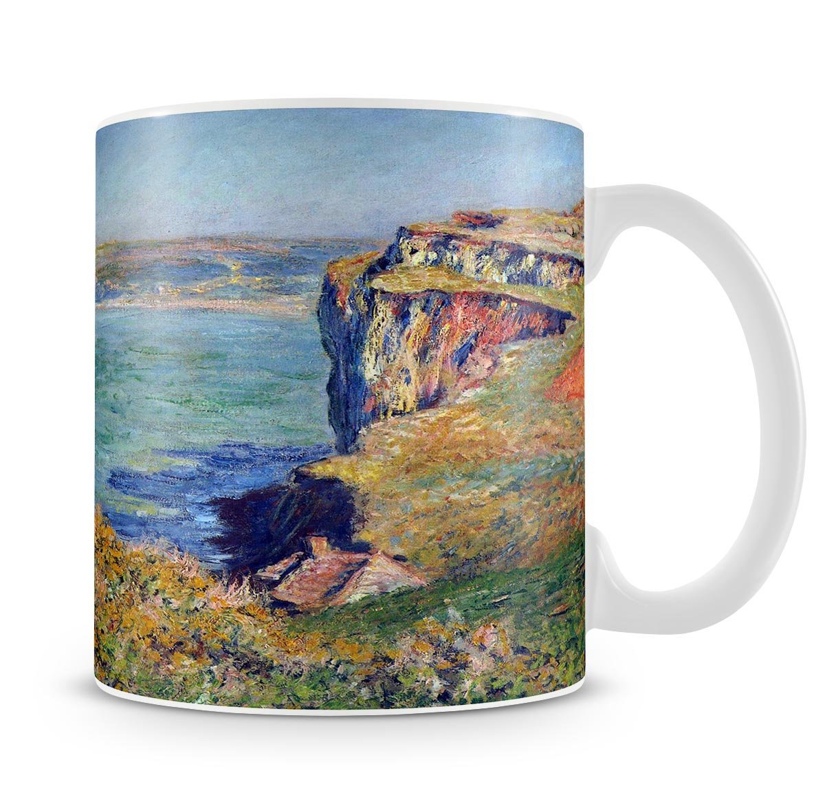 Cliffs at Varengeville by Monet Mug - Canvas Art Rocks - 4