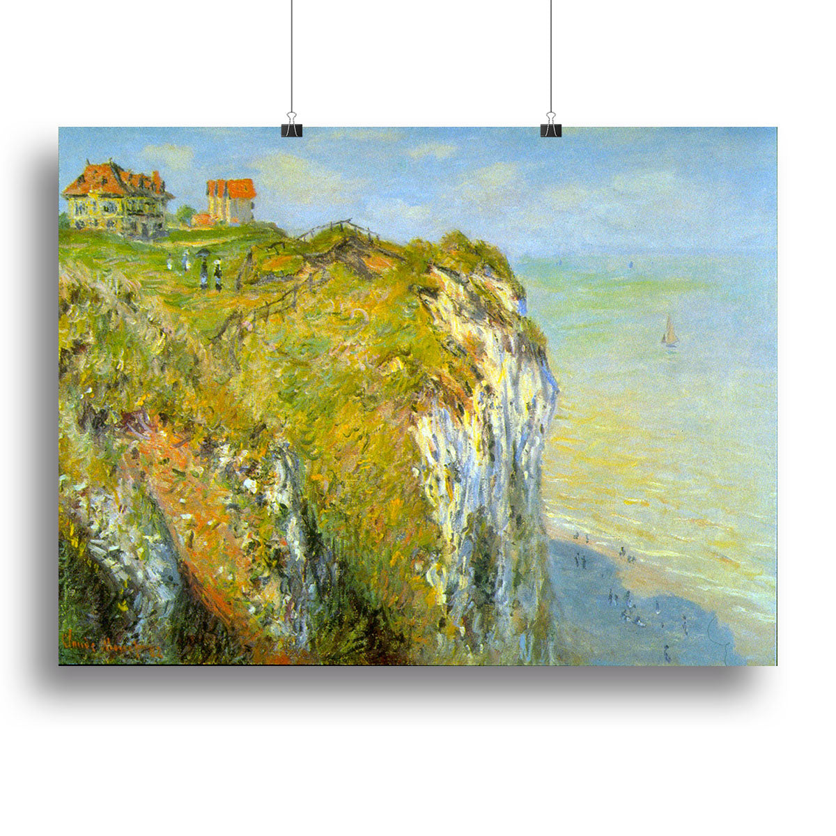 Cliffs by Monet Canvas Print or Poster