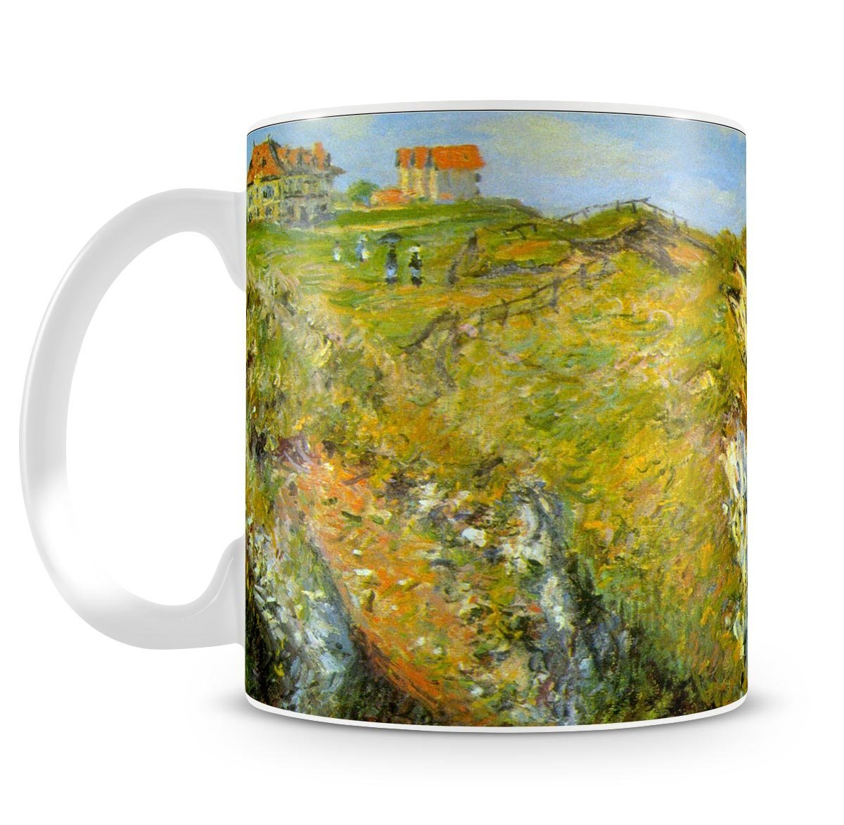 Cliffs by Monet Mug - Canvas Art Rocks - 4