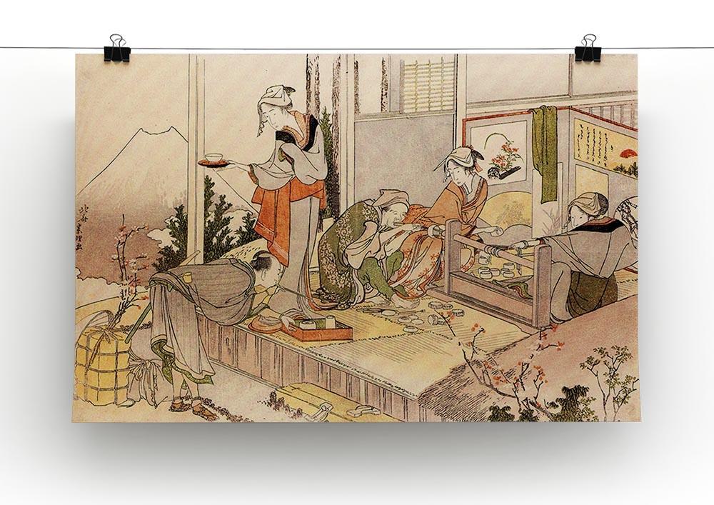 Close to mount Fuji by Hokusai Canvas Print or Poster - Canvas Art Rocks - 2