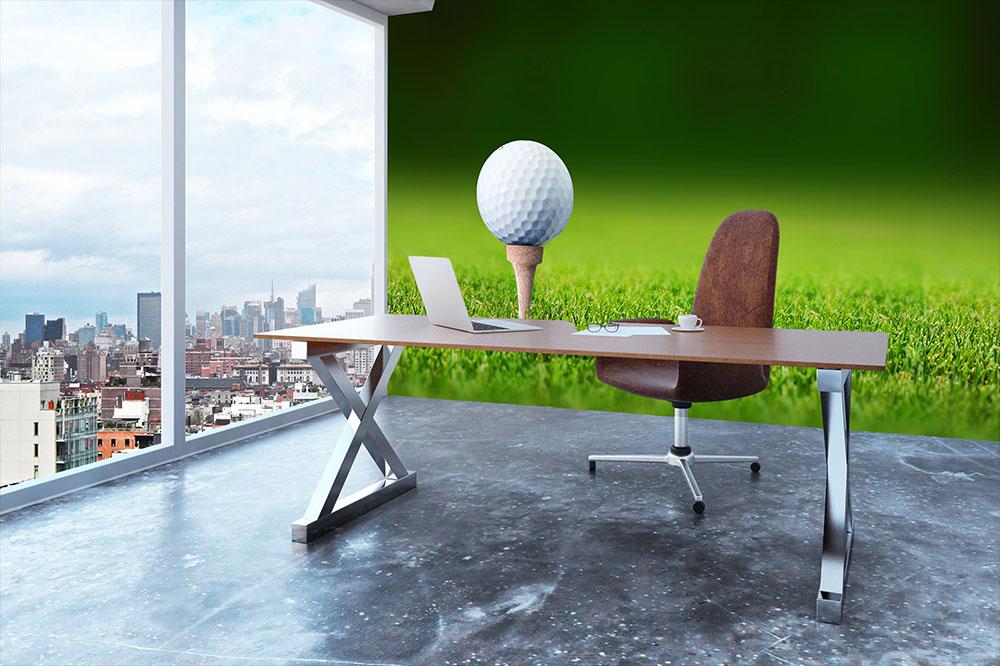 Close up golf ball Wall Mural Wallpaper - Canvas Art Rocks - 3