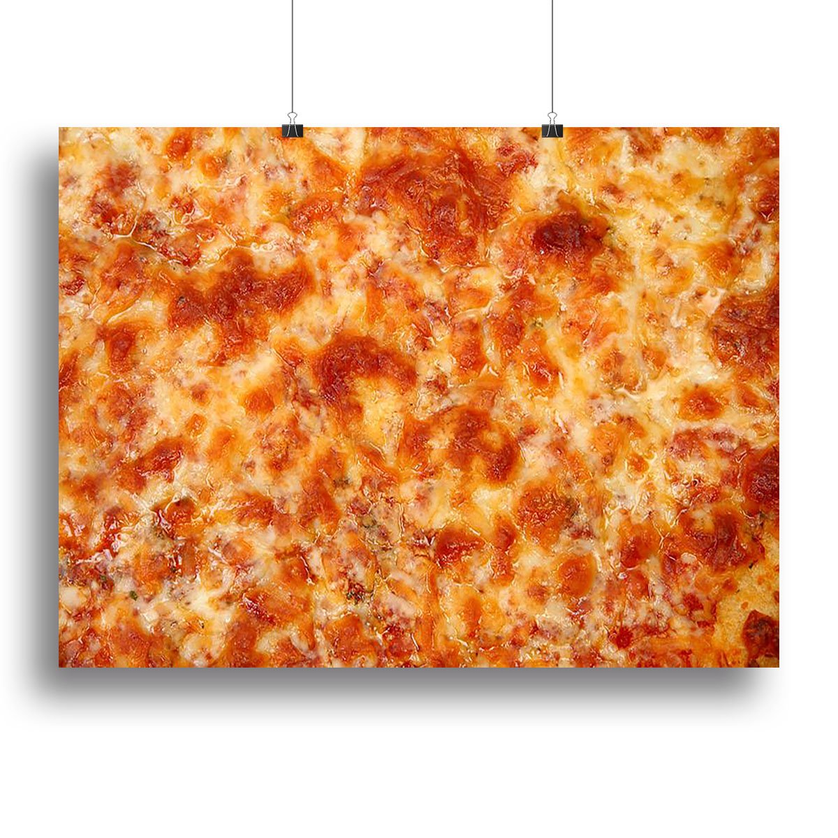 Close up of Cheese Bread Pizza Canvas Print or Poster