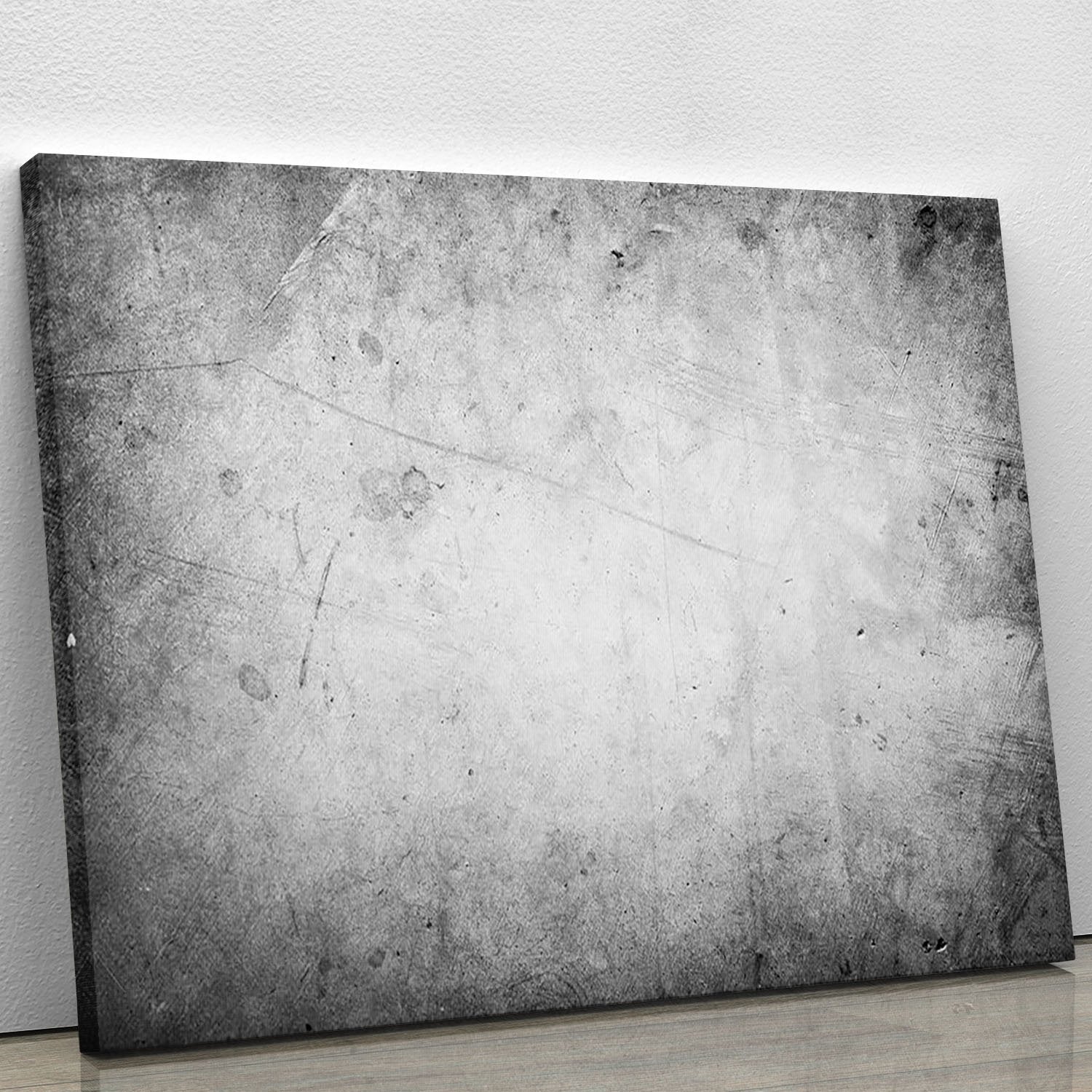 Closeup of textured grey wall Canvas Print or Poster