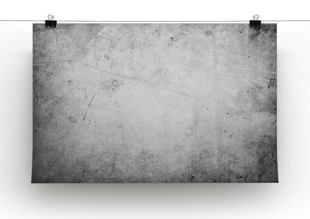 Closeup of textured grey wall Canvas Print or Poster - Canvas Art Rocks - 2