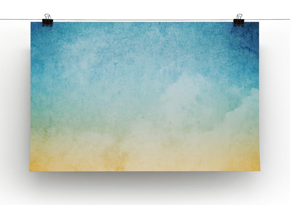 Cloudscape with grunge Canvas Print or Poster - Canvas Art Rocks - 2