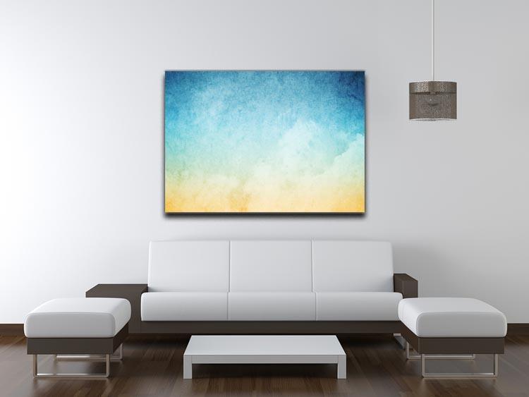Cloudscape with grunge Canvas Print or Poster - Canvas Art Rocks - 4