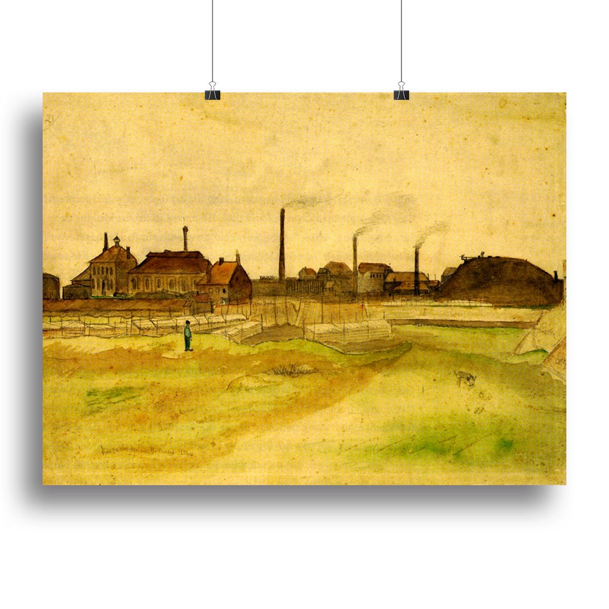 Coalmine in the Borinage by Van Gogh Canvas Print or Poster