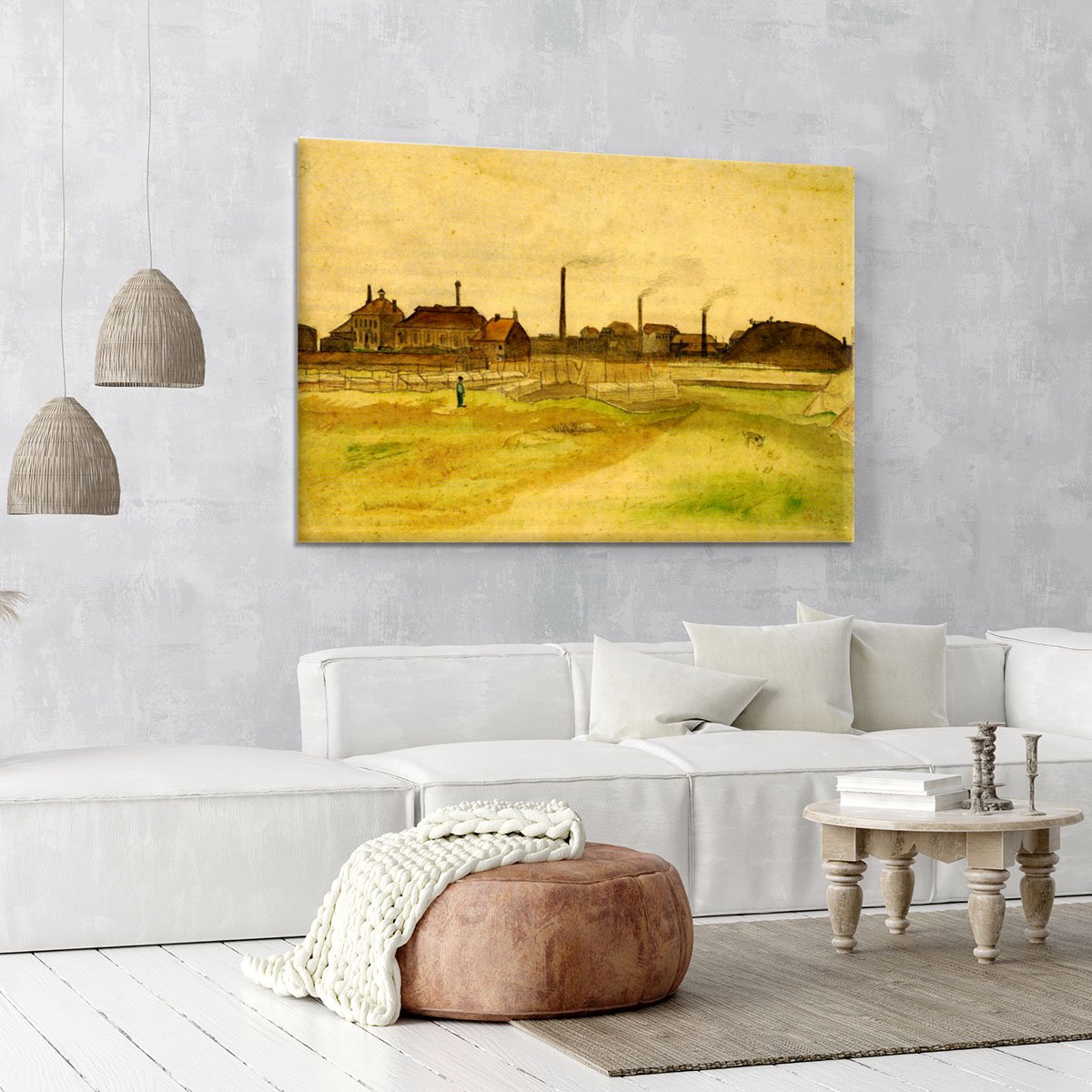 Coalmine in the Borinage by Van Gogh Canvas Print or Poster