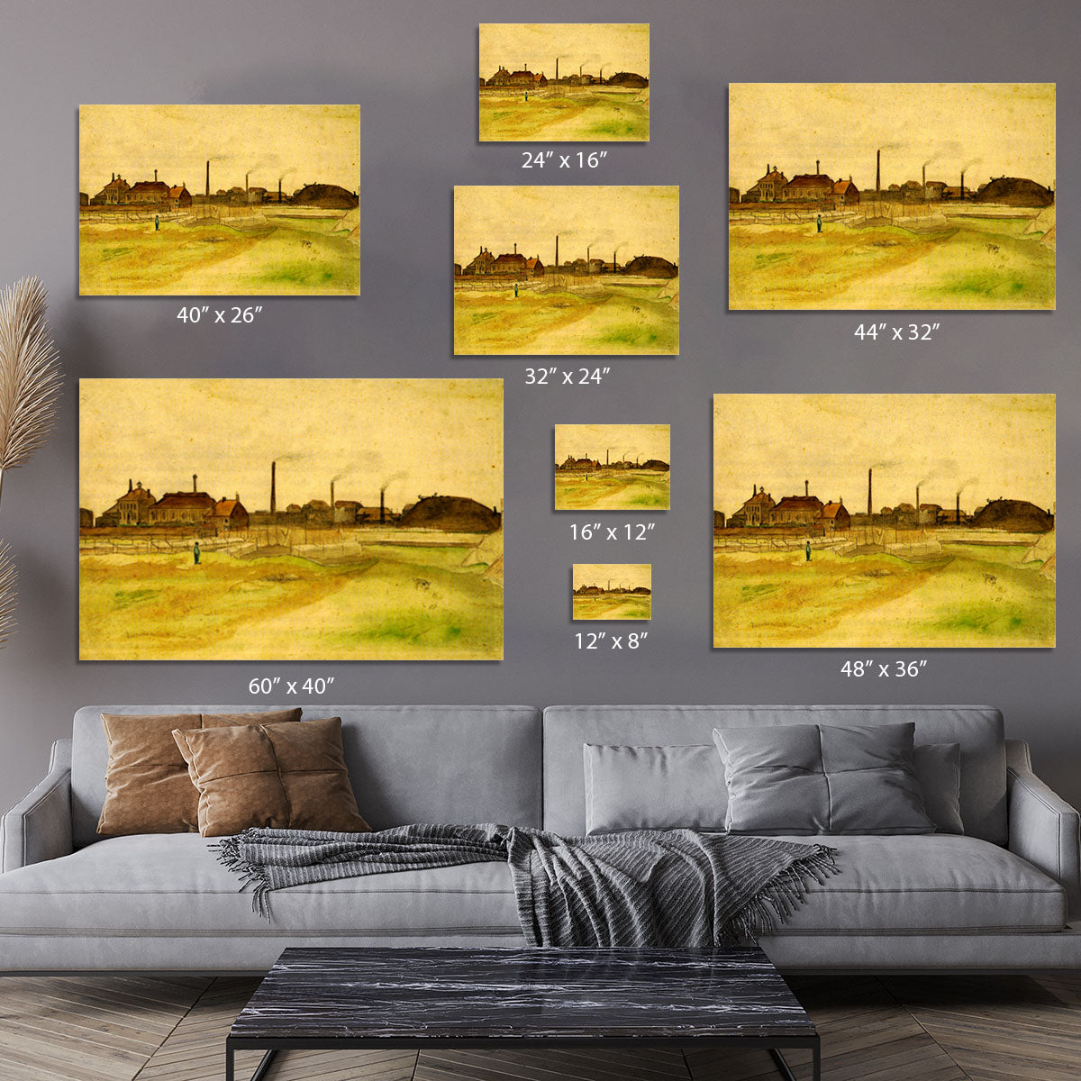 Coalmine in the Borinage by Van Gogh Canvas Print or Poster - Canvas Art Rocks - 7