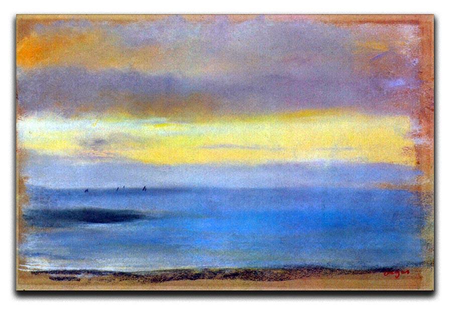Coastal strip at sunset by Degas Canvas Print or Poster - Canvas Art Rocks - 1
