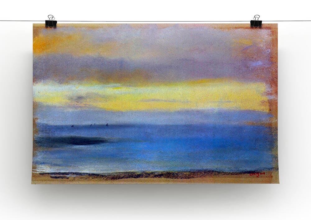 Coastal strip at sunset by Degas Canvas Print or Poster - Canvas Art Rocks - 2