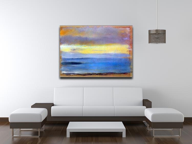 Coastal strip at sunset by Degas Canvas Print or Poster - Canvas Art Rocks - 4