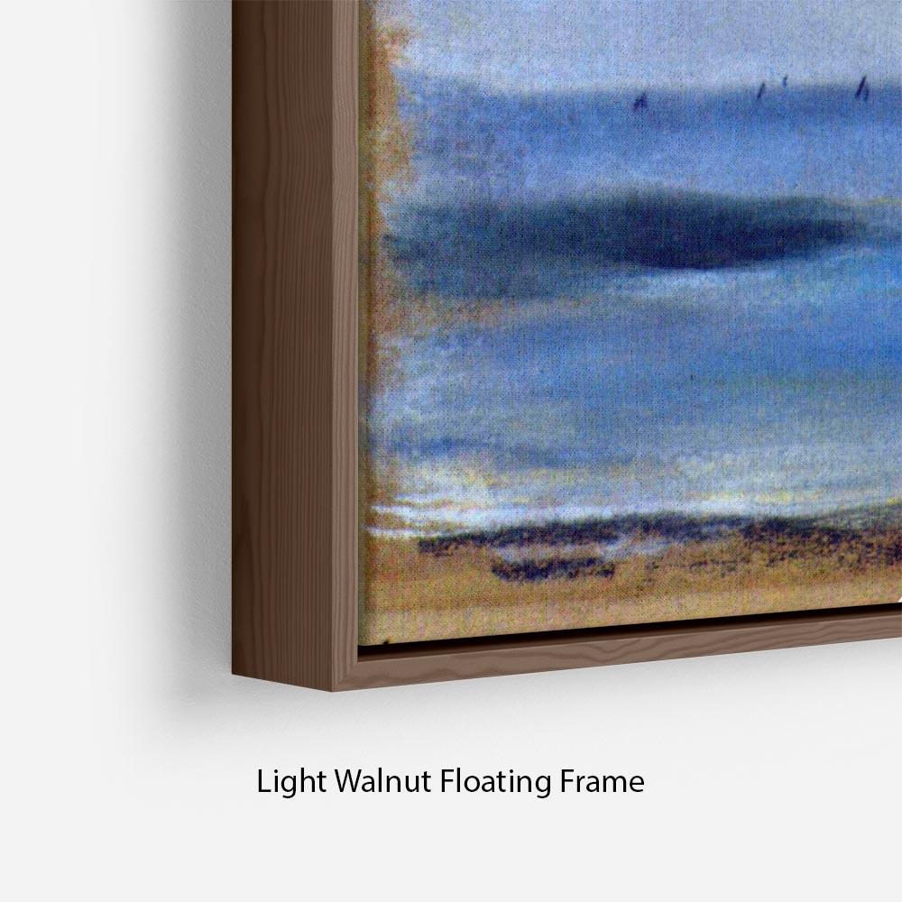 Coastal strip at sunset by Degas Floating Frame Canvas - Canvas Art Rocks - 8